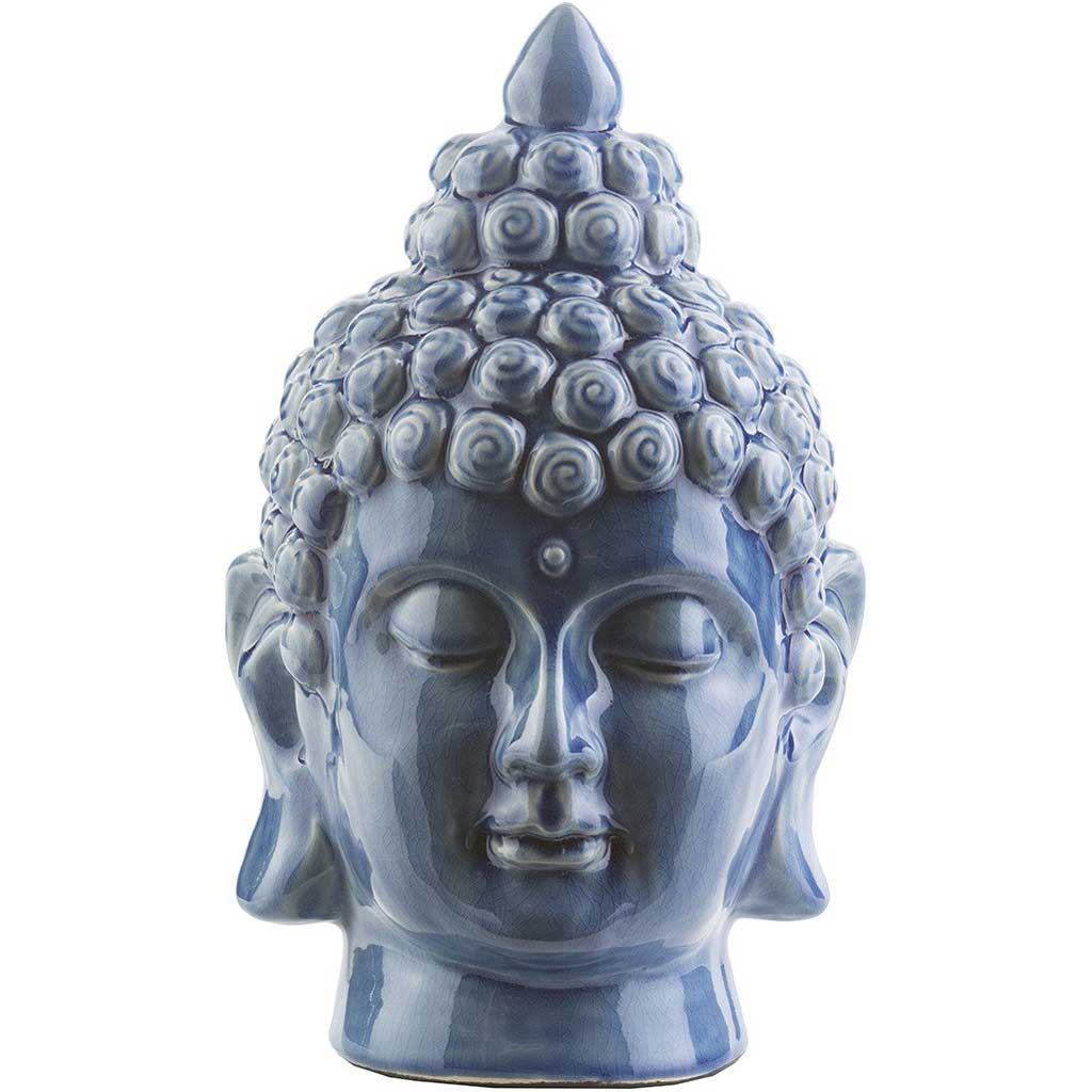 Ceramic Buddha Cobalt Medium