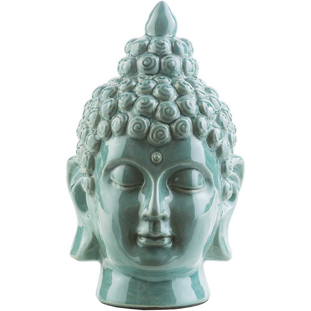 Ceramic Buddha Teal Medium
