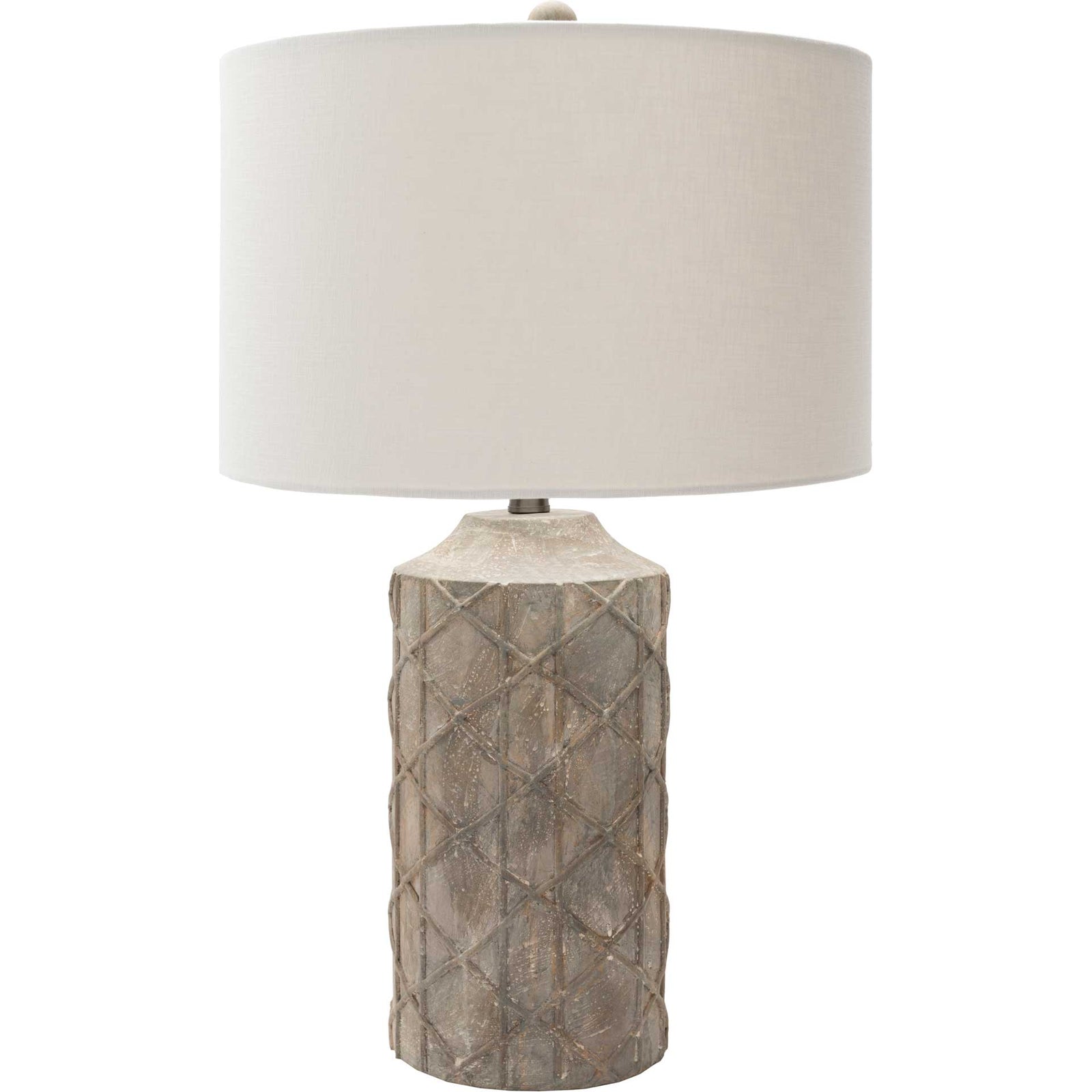 Braxton Table Lamp Camel/Ivory/Taupe
