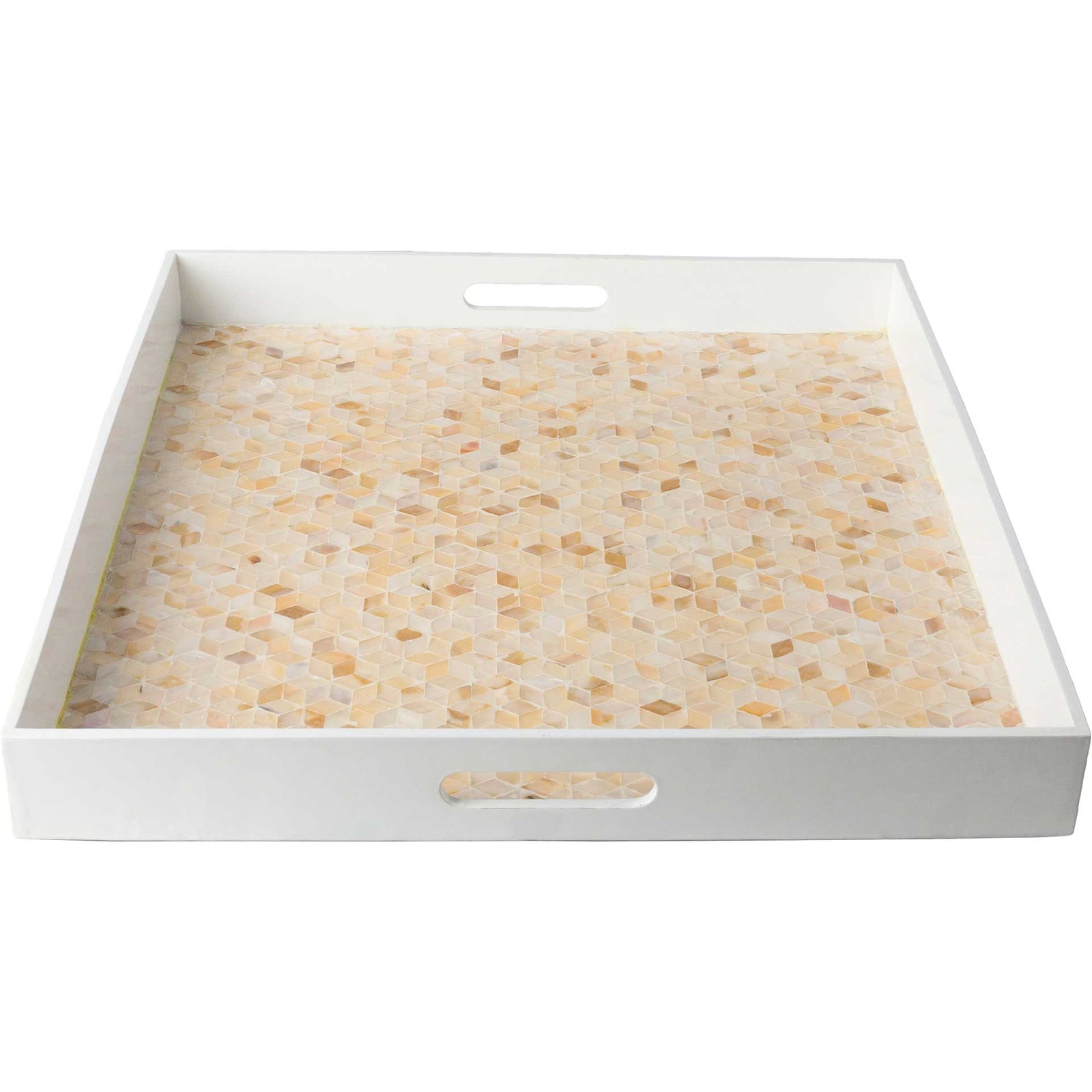 Belle Tray White/Butter/Beige