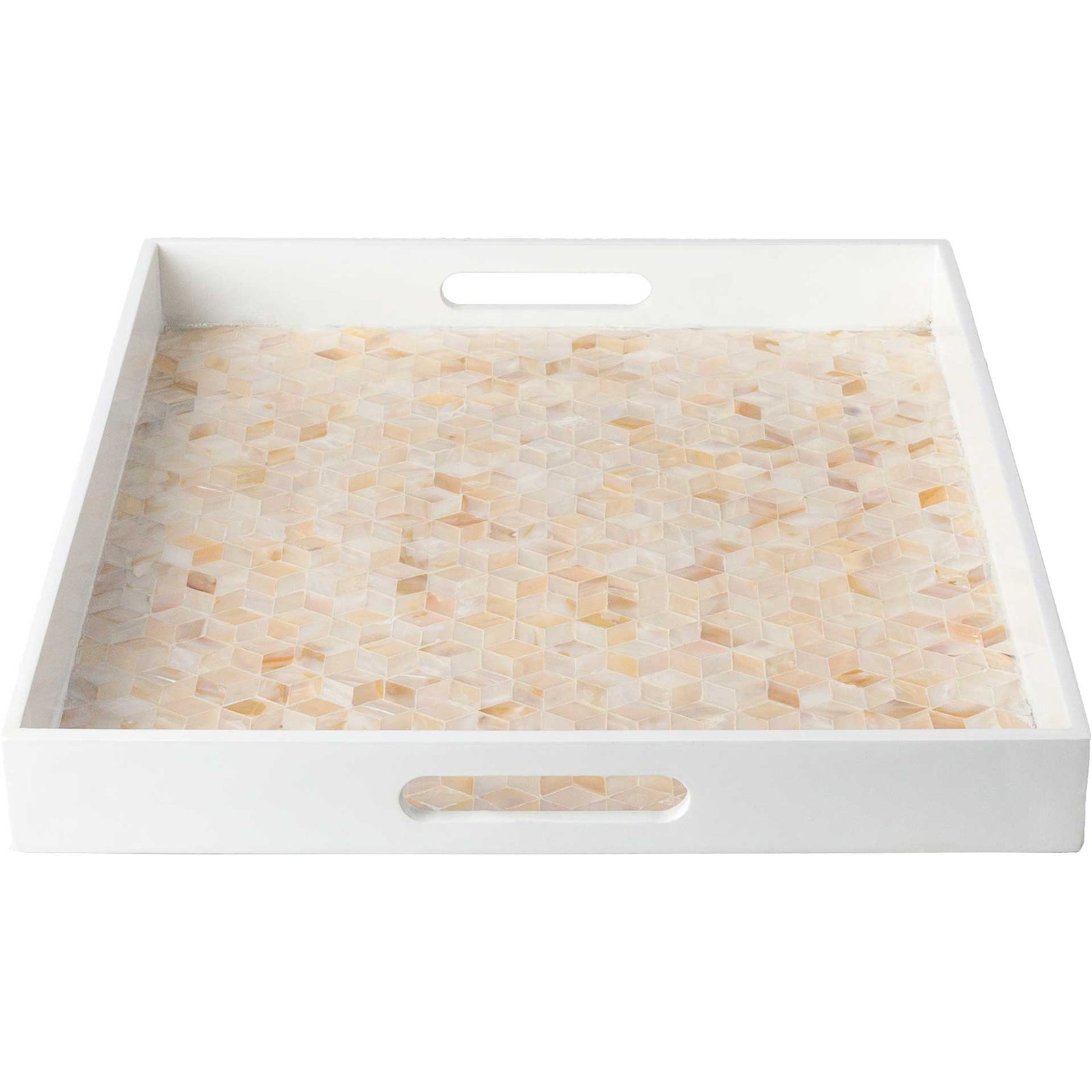 Belle Tray White/Butter/Beige