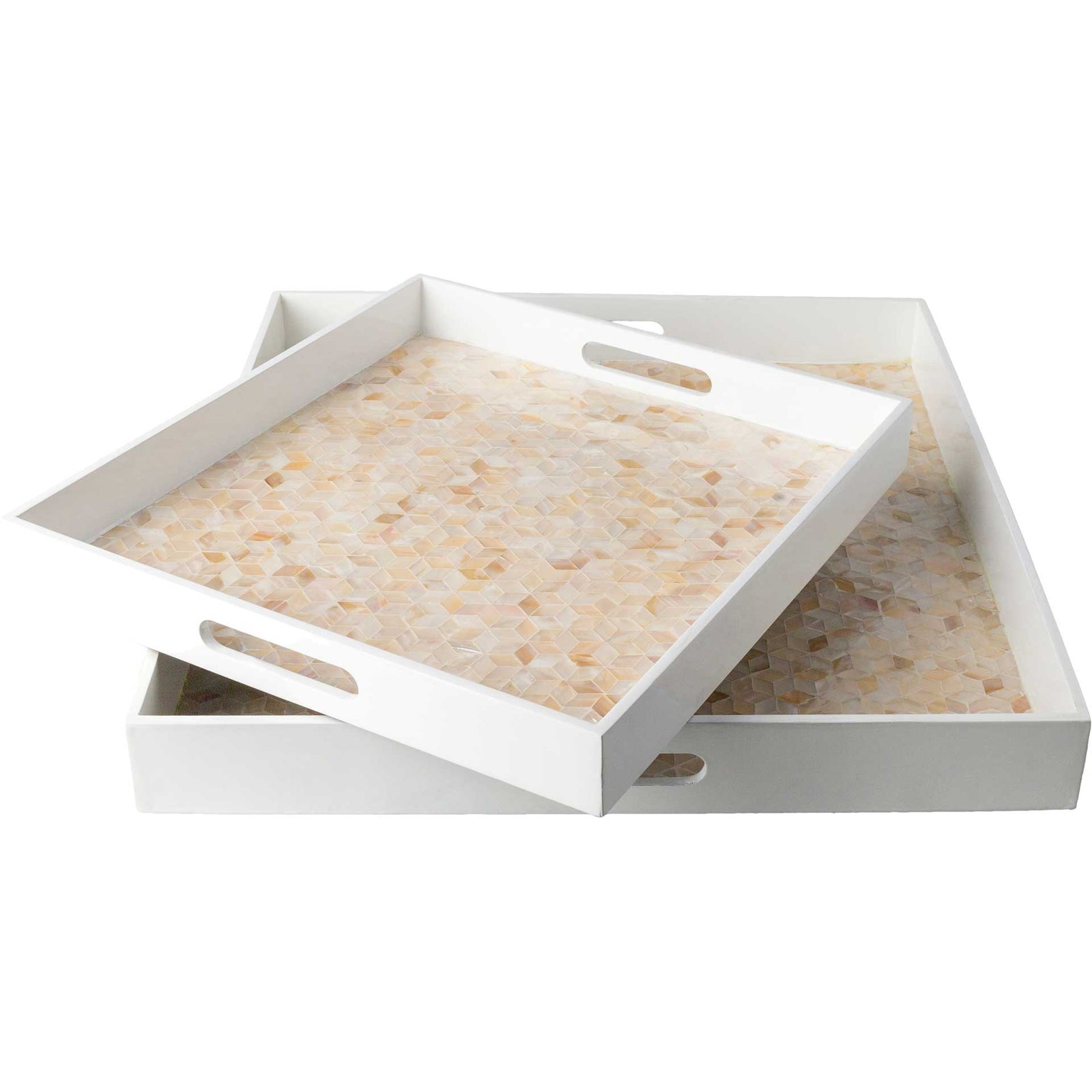 Belle Tray White/Butter/Beige