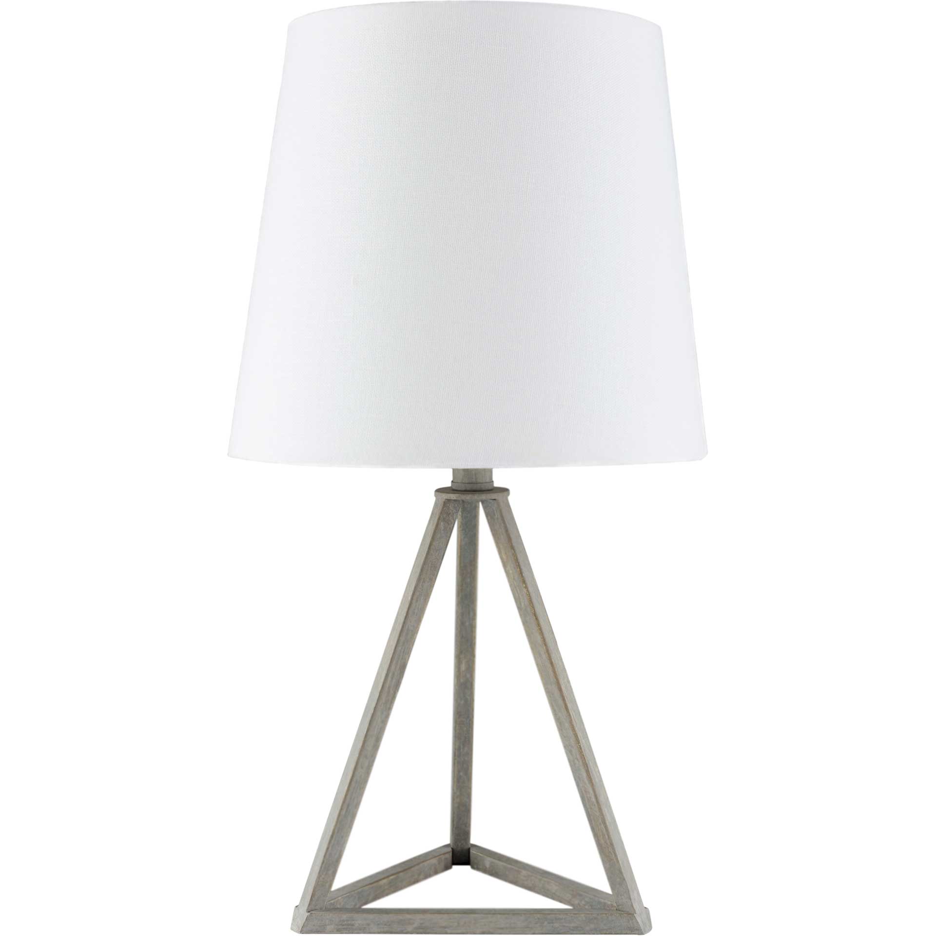 Bella Table Lamp White/Gray