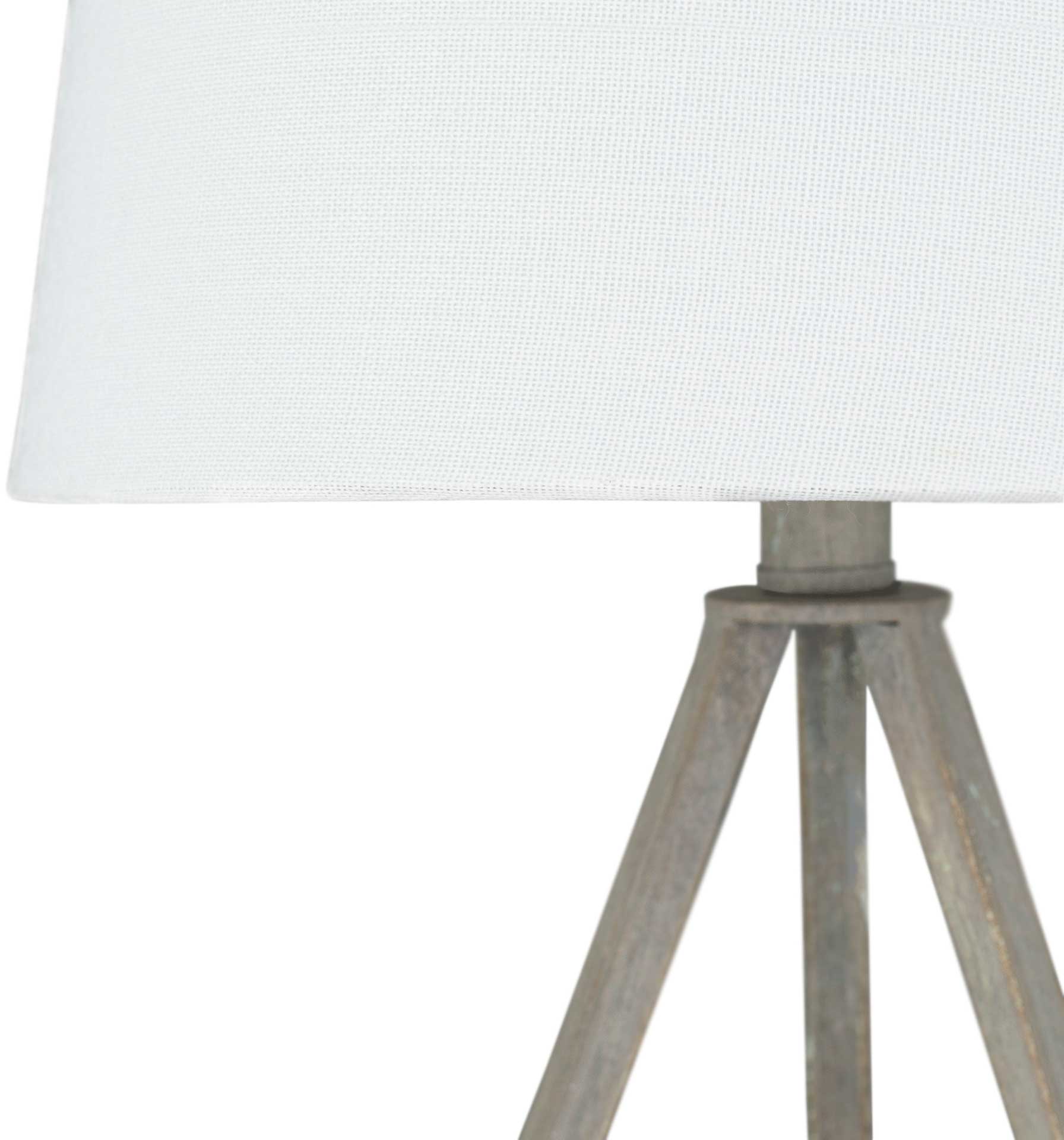 Bella Table Lamp White/Gray
