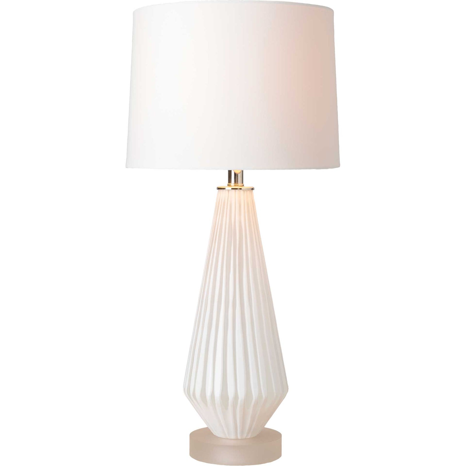 Brock Table Lamp White