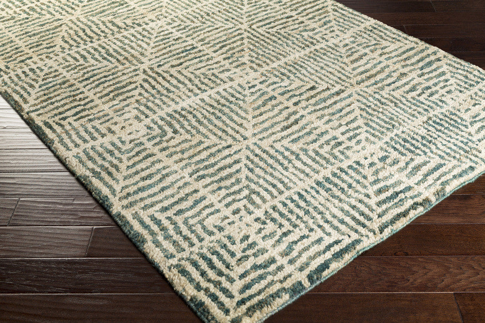 Bjorn Dark Green/Khaki/Camel Area Rug