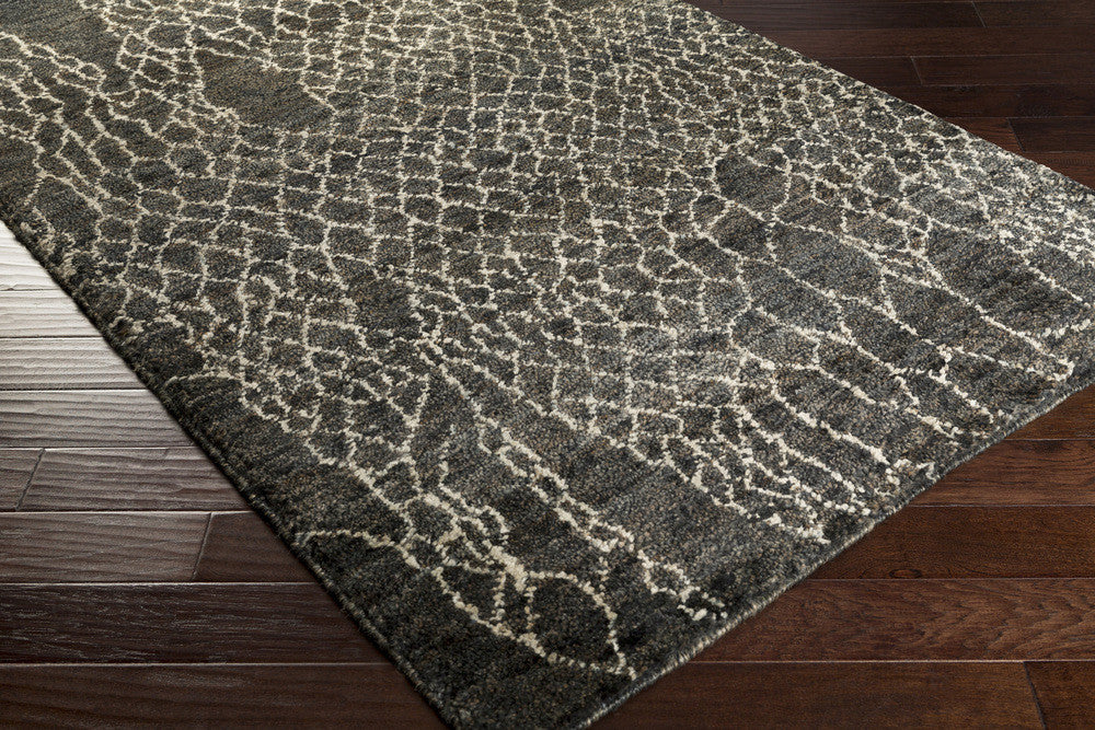 Bjorn Black/Khaki/Brown Area Rug