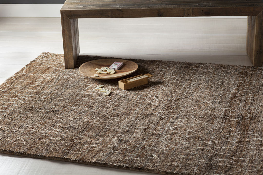 Bjorn Dark Brown/Khaki/Charcoal Area Rug