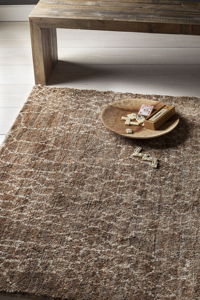 Bjorn Dark Brown/Khaki/Charcoal Area Rug