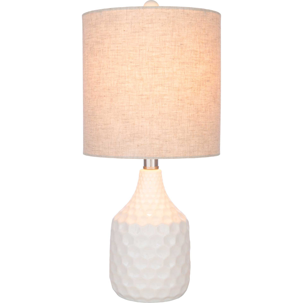 Blaze Table Lamp Ivory/White/Beige