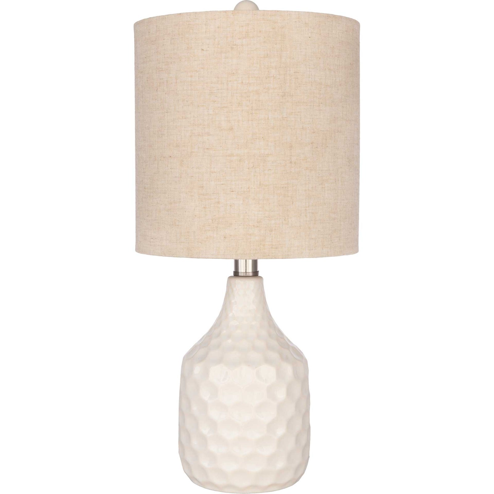Blaze Table Lamp Ivory/White/Beige