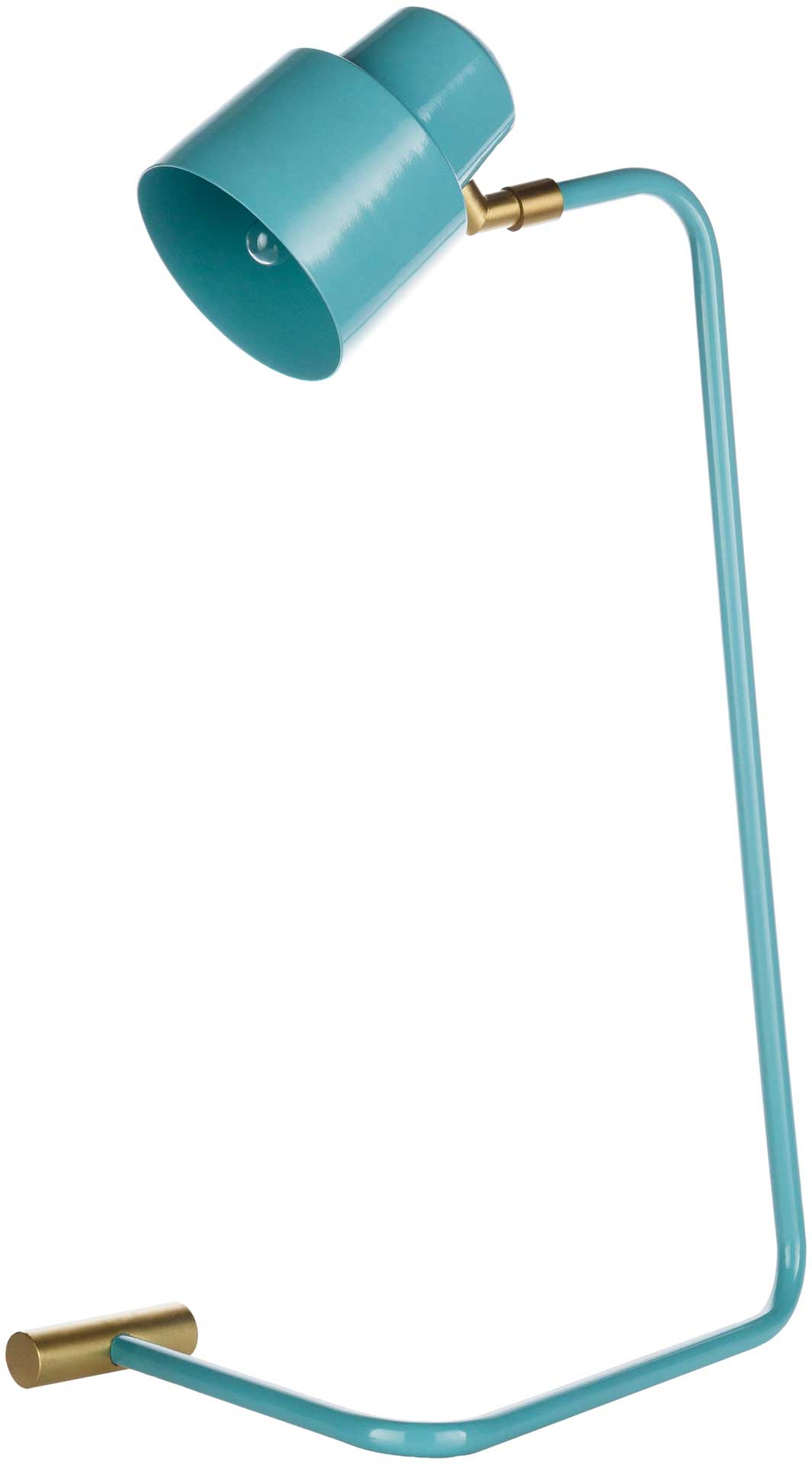 Blythe Table Lamp Aqua/Sky Blue/Brass