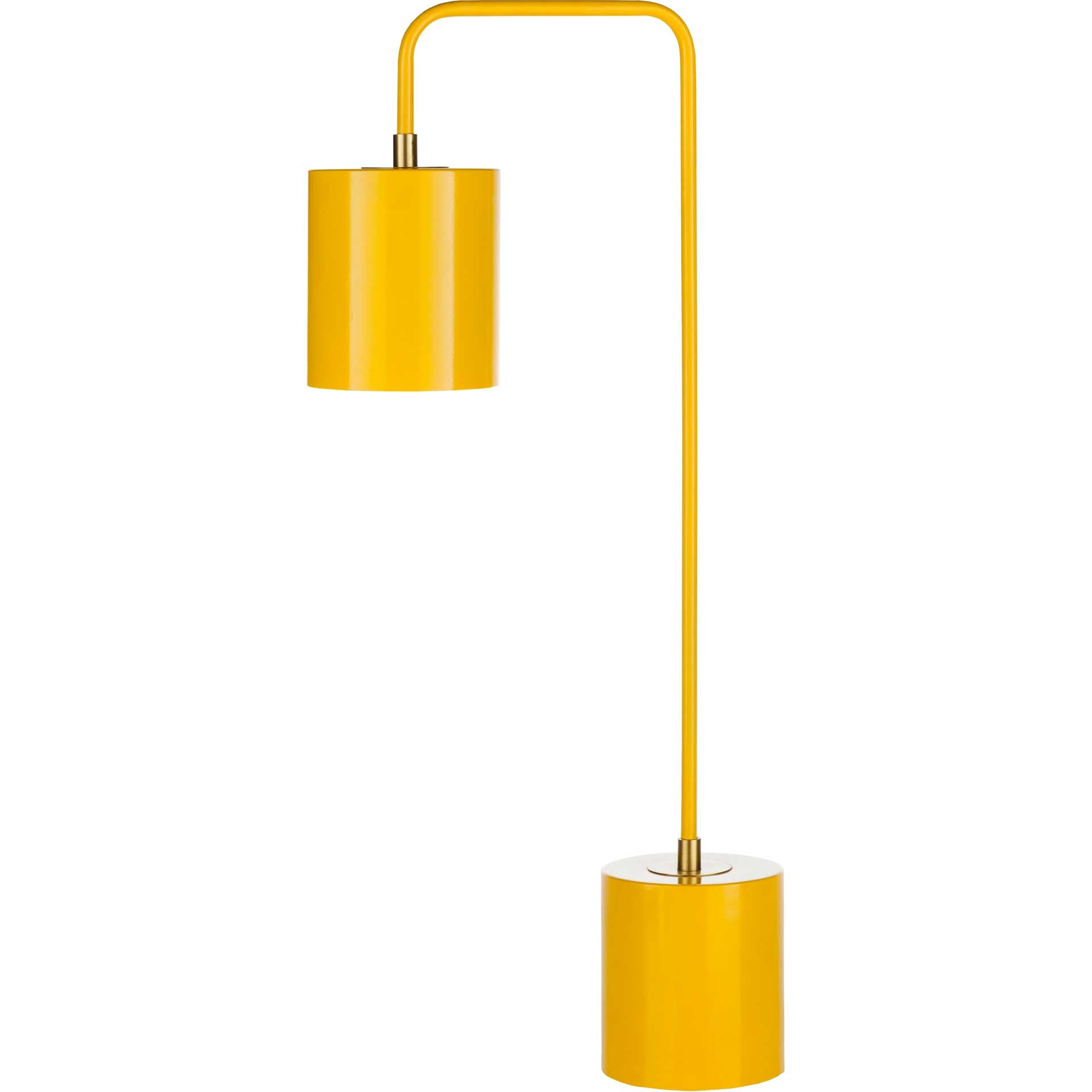 Bobby Table Lamp Bright Yellow/Yellow/Brass