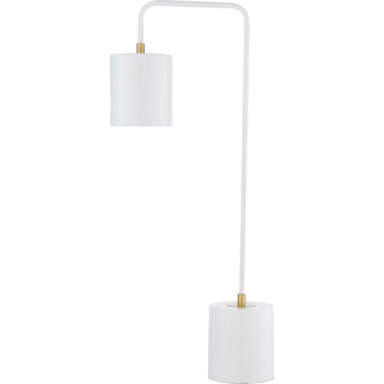 Bobby Table Lamp White/Brass