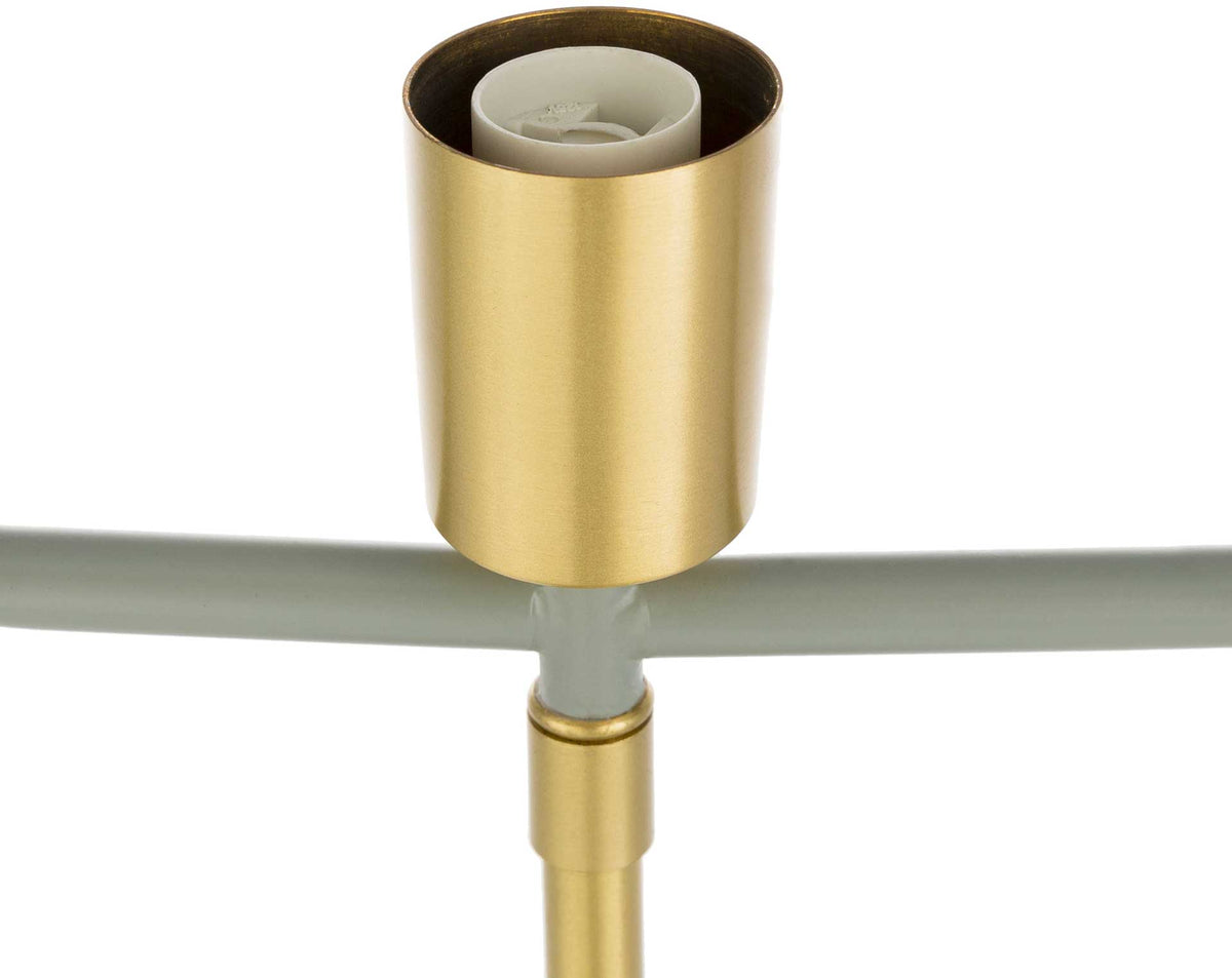 Bodhi Table Lamp Medium Gray/Gray/Brass