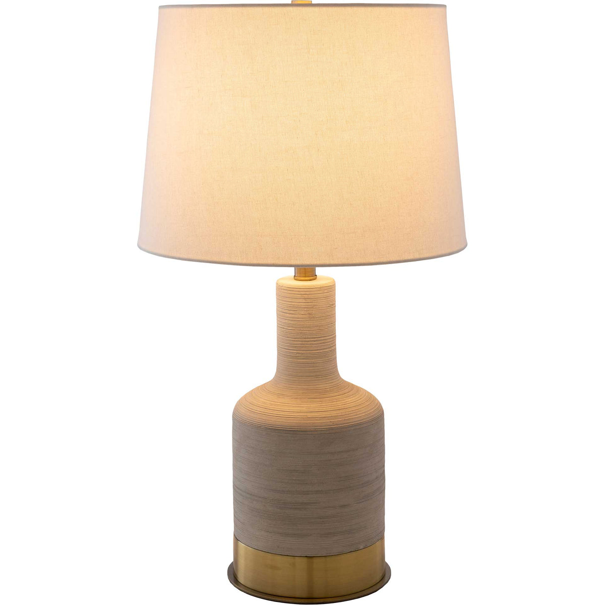 Braden Table Lamp Ivory/Light Gray/White