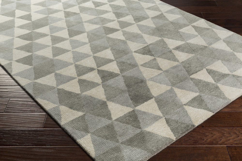 Brilliance Light Gray/Charcoal/Gray Area Rug