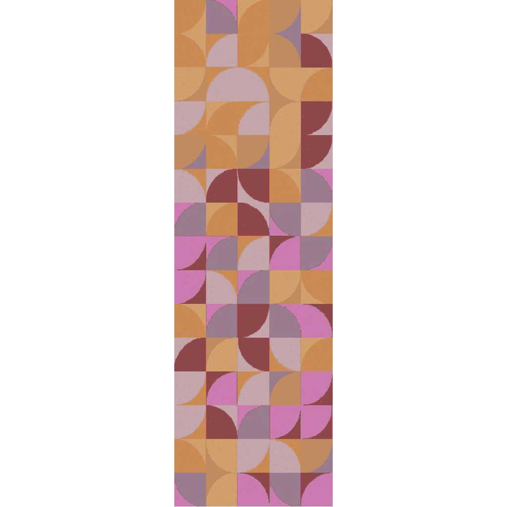Brilliance Magenta/Tan/Mauve Runner Rug