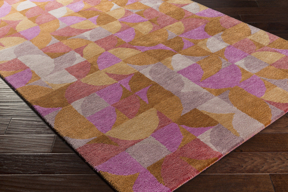 Brilliance Magenta/Tan/Mauve Area Rug