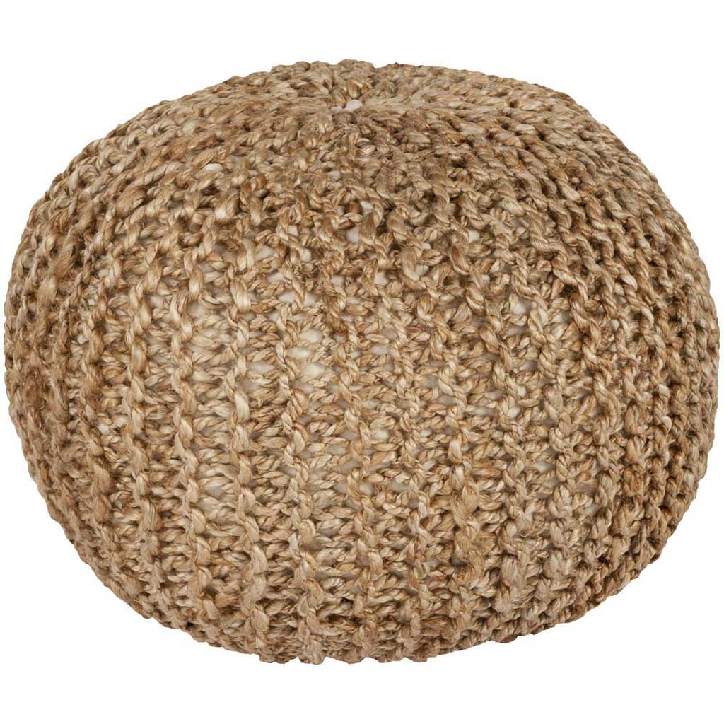 Bermuda Solid Neutral Sphere Pouf