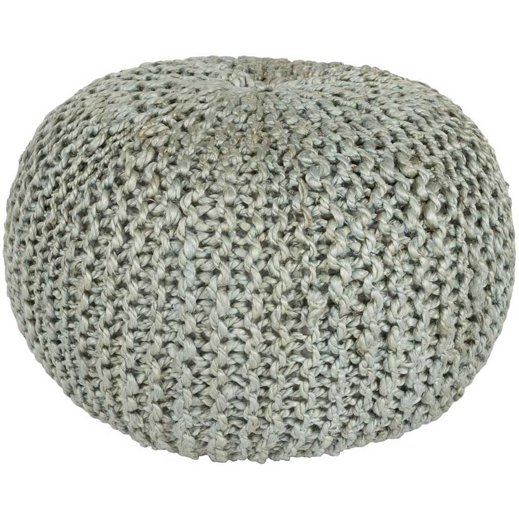 Bermuda Solid Blue Sphere Pouf