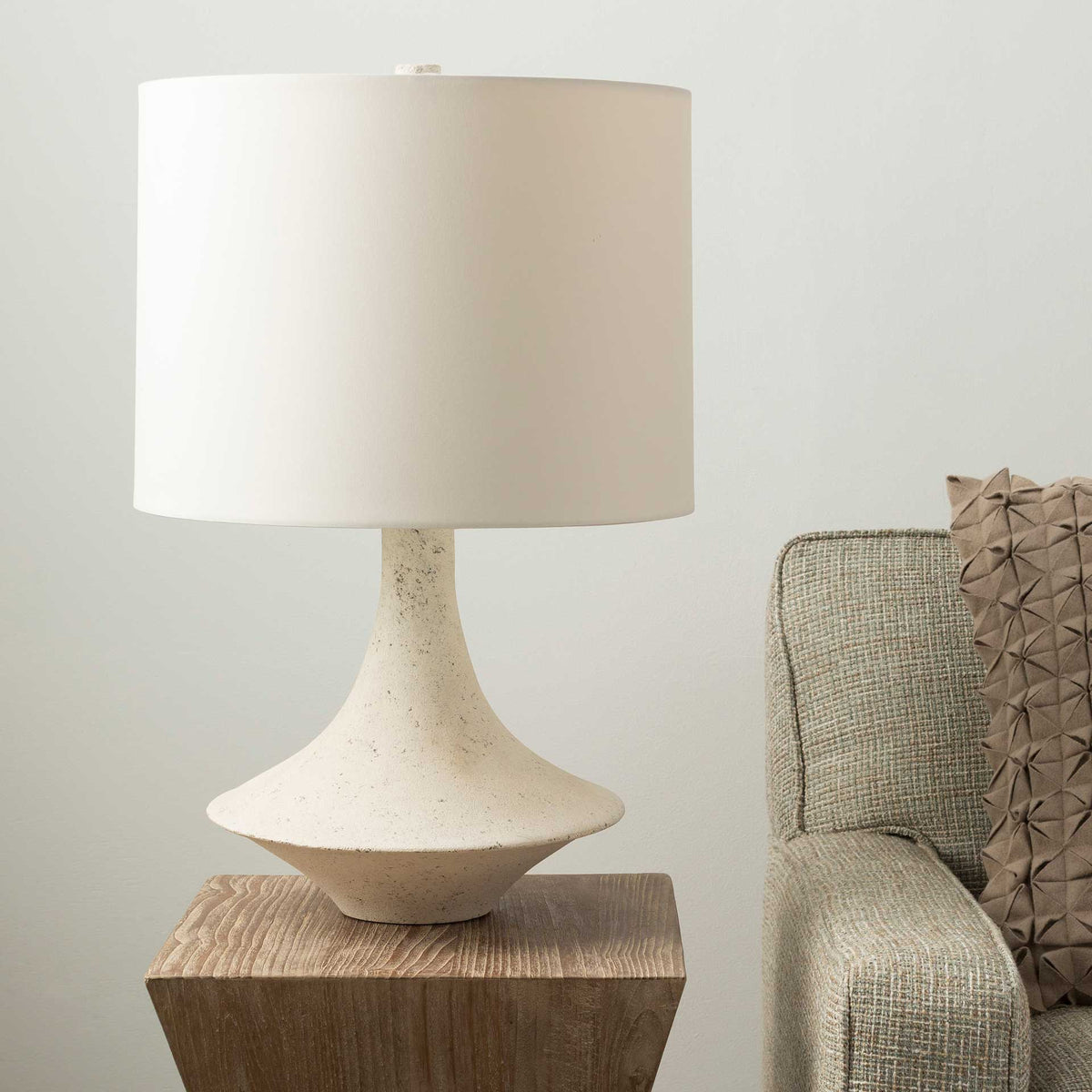 Brennan Table Lamp White
