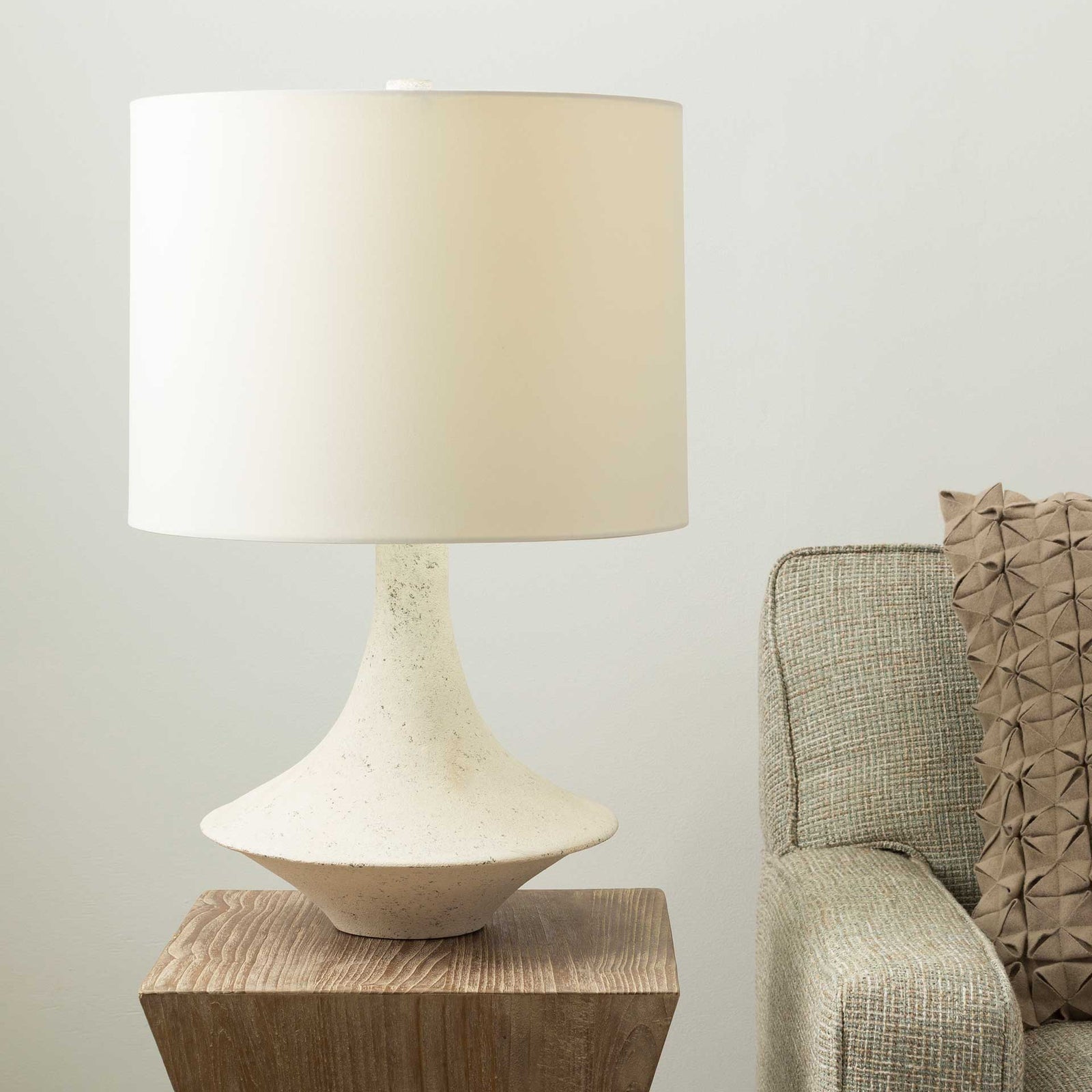 Brennan Table Lamp White