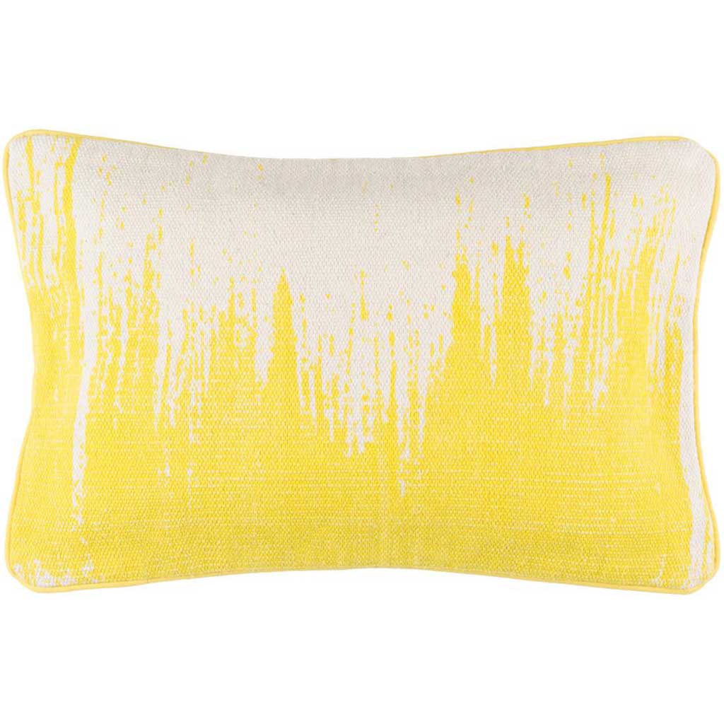 Bristle Light Gray/Lemon Pillow