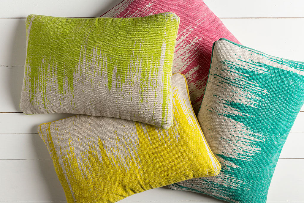 Bristle Teal/Light Gray Pillow