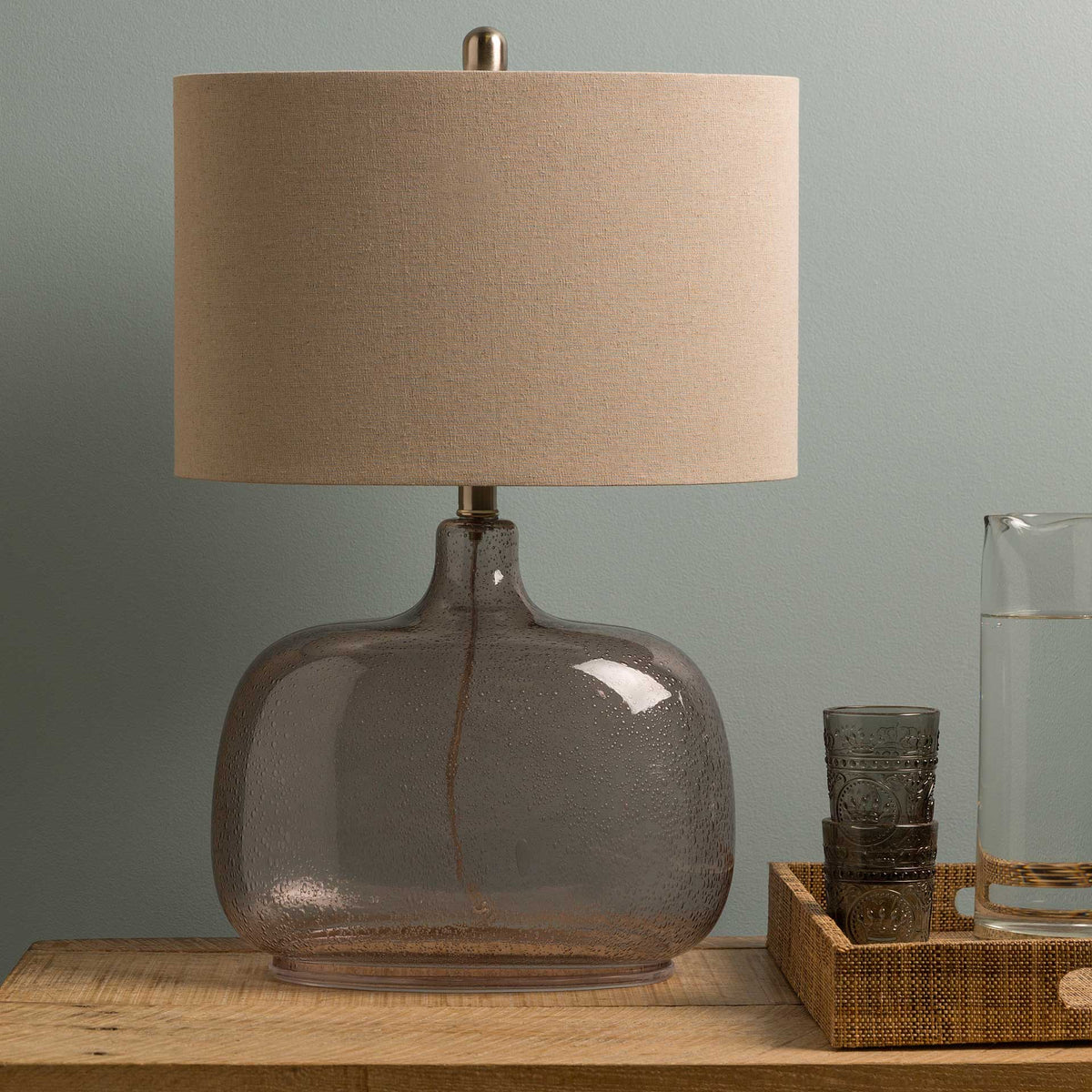 Bria Table Lamp Ivory/Taupe/Light Gray