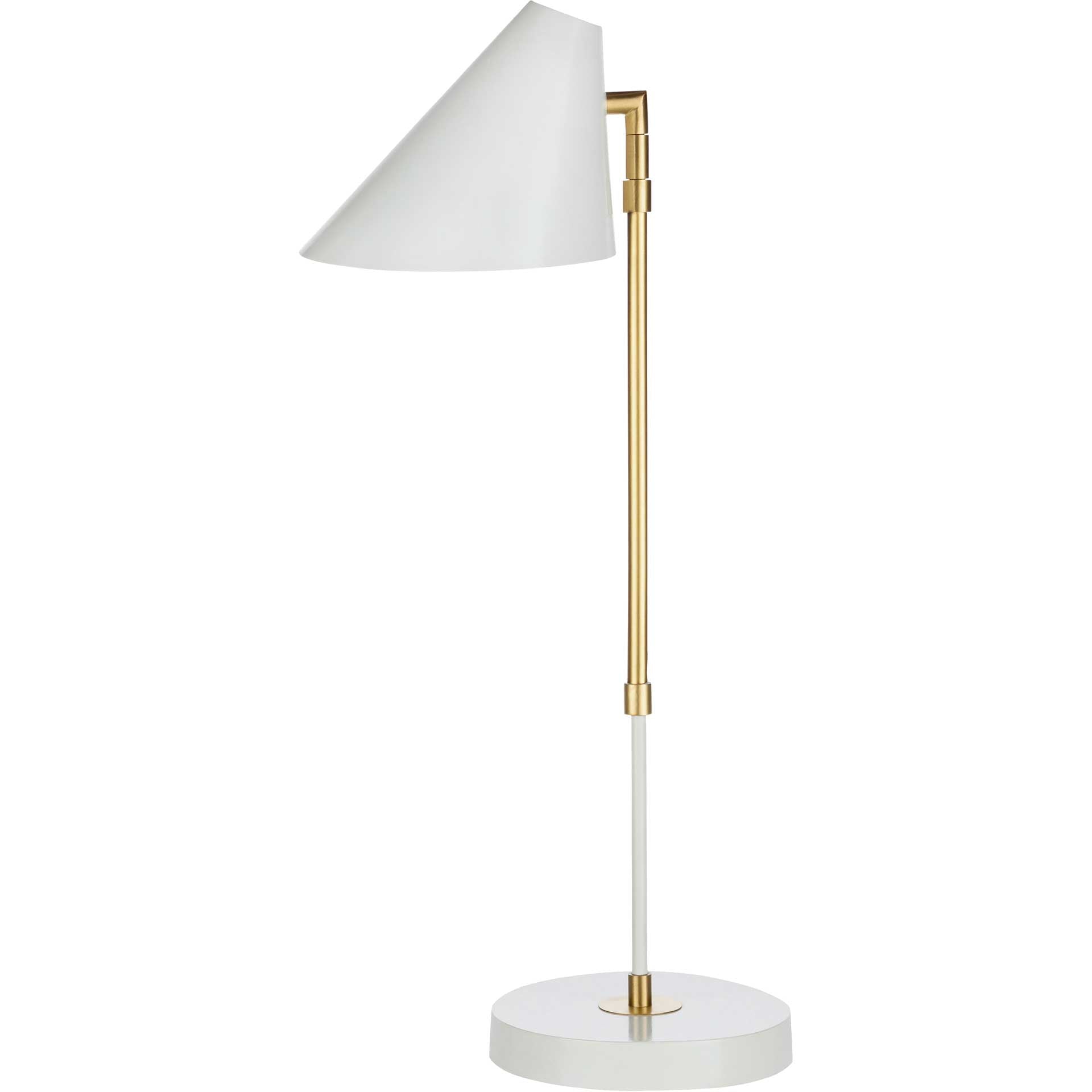 Benson Table Lamp White/Brass