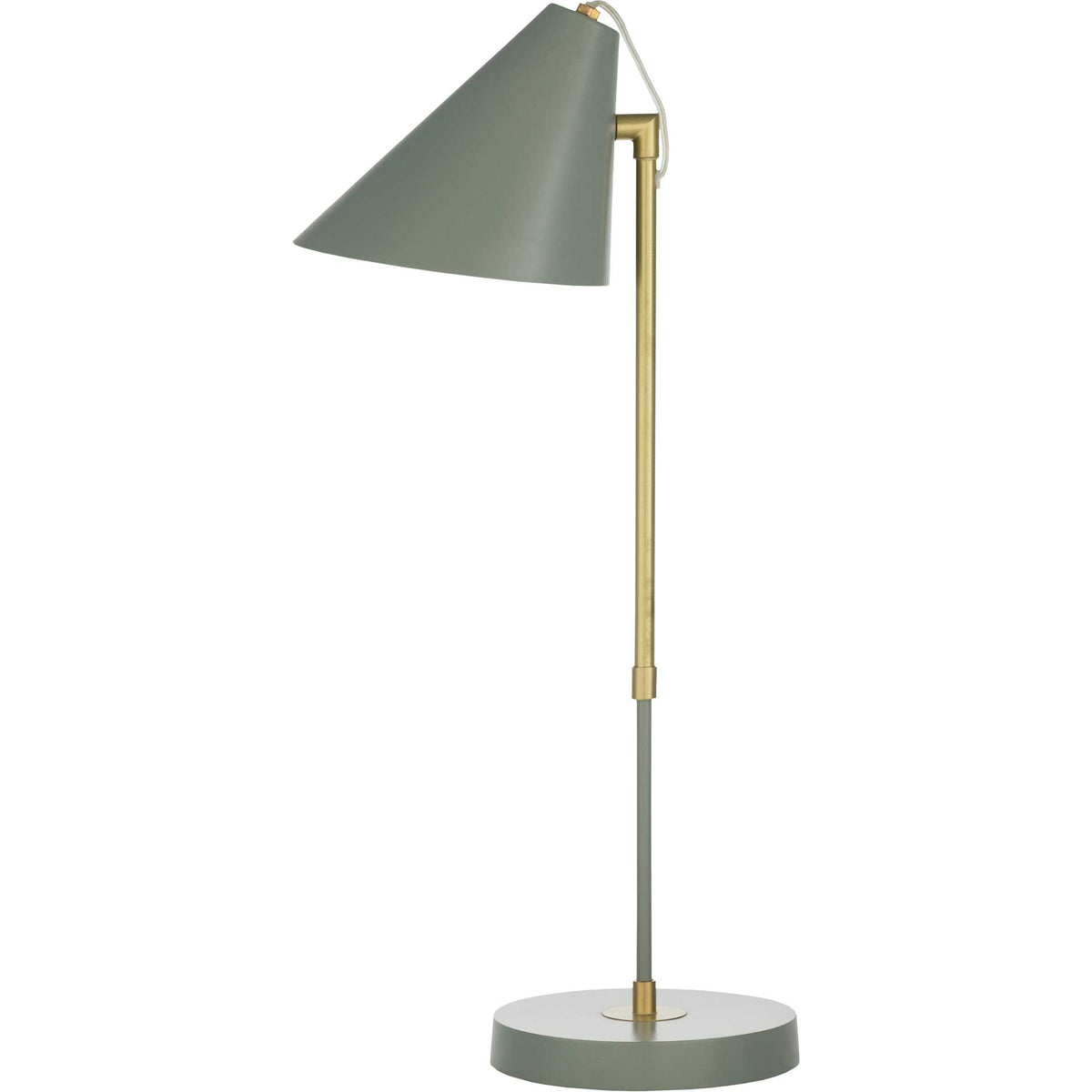 Benson Table Lamp Medium Gray/Gray/Brass