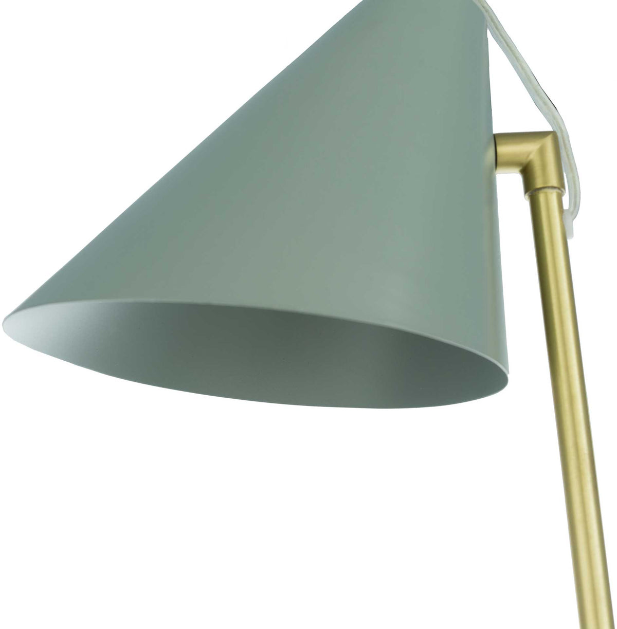 Benson Table Lamp Medium Gray/Gray/Brass