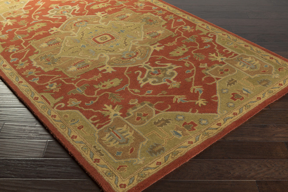 Caesar Burgundy/Gold Area Rug