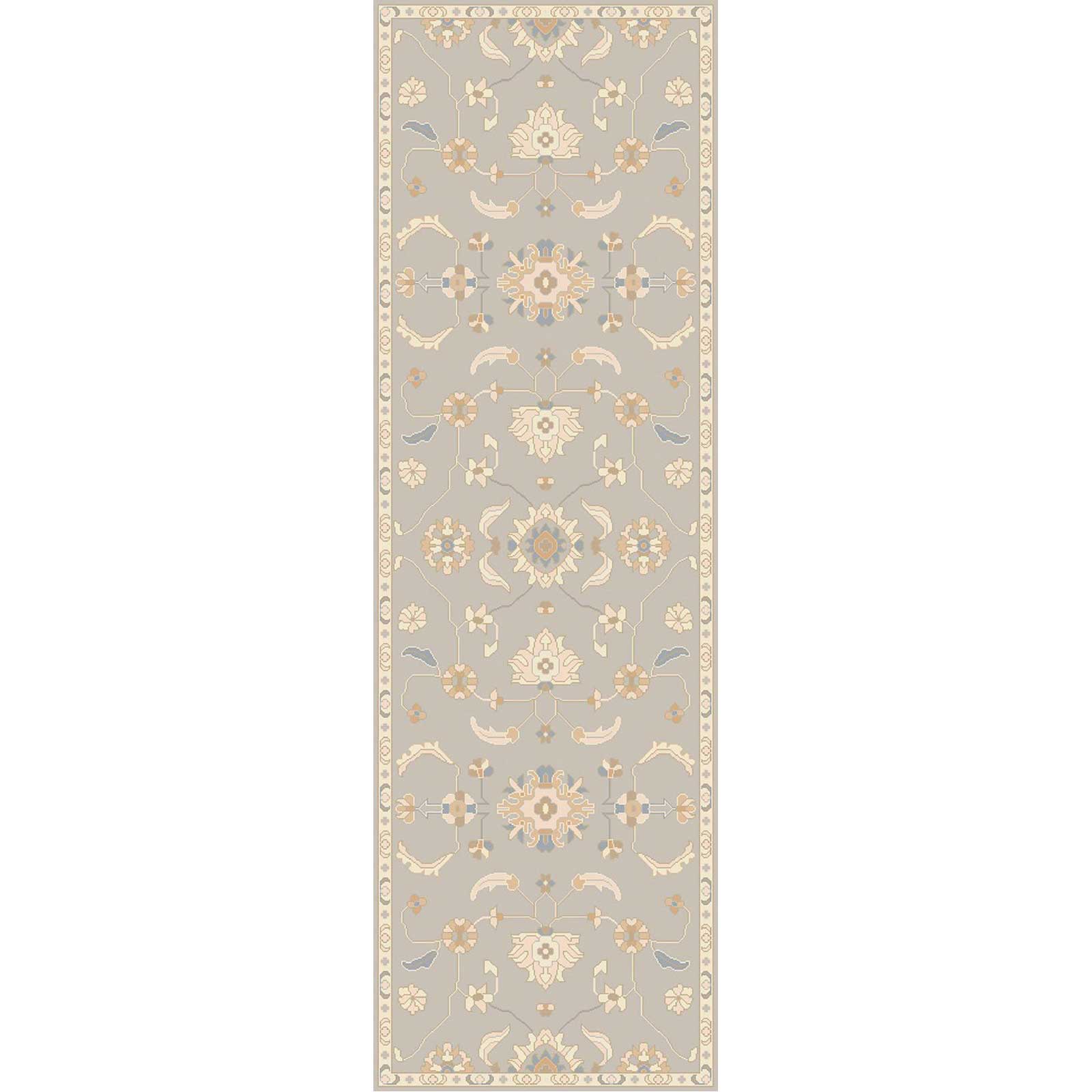 Caesar Slate/Light Gray Runner Rug