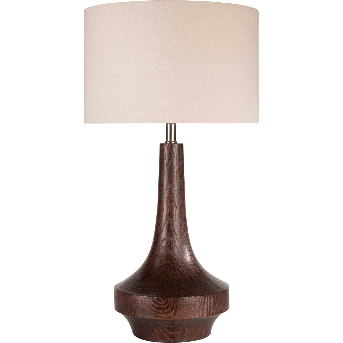 Callum Table Lamp Ivory/Dark Brown/Beige