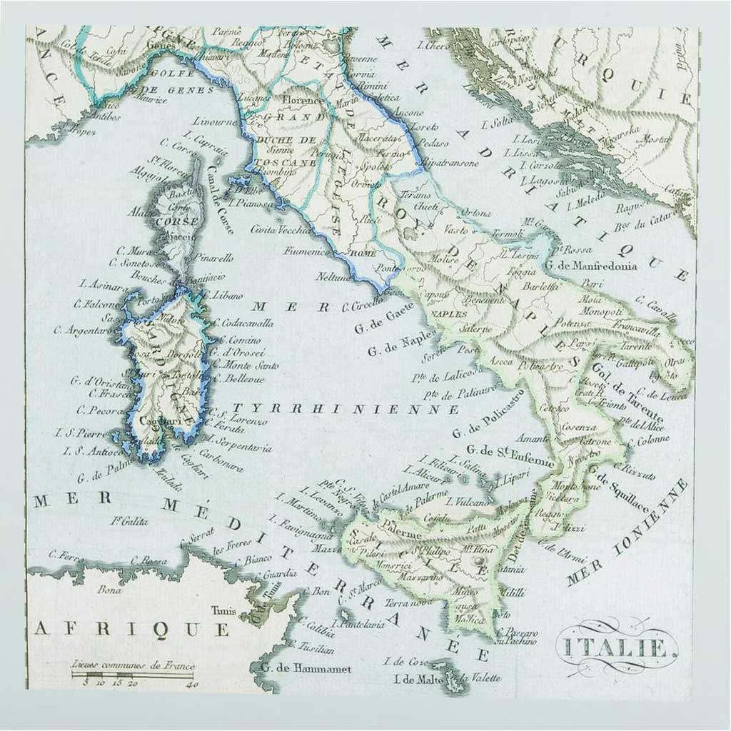 Map Of Italy Wall Art
