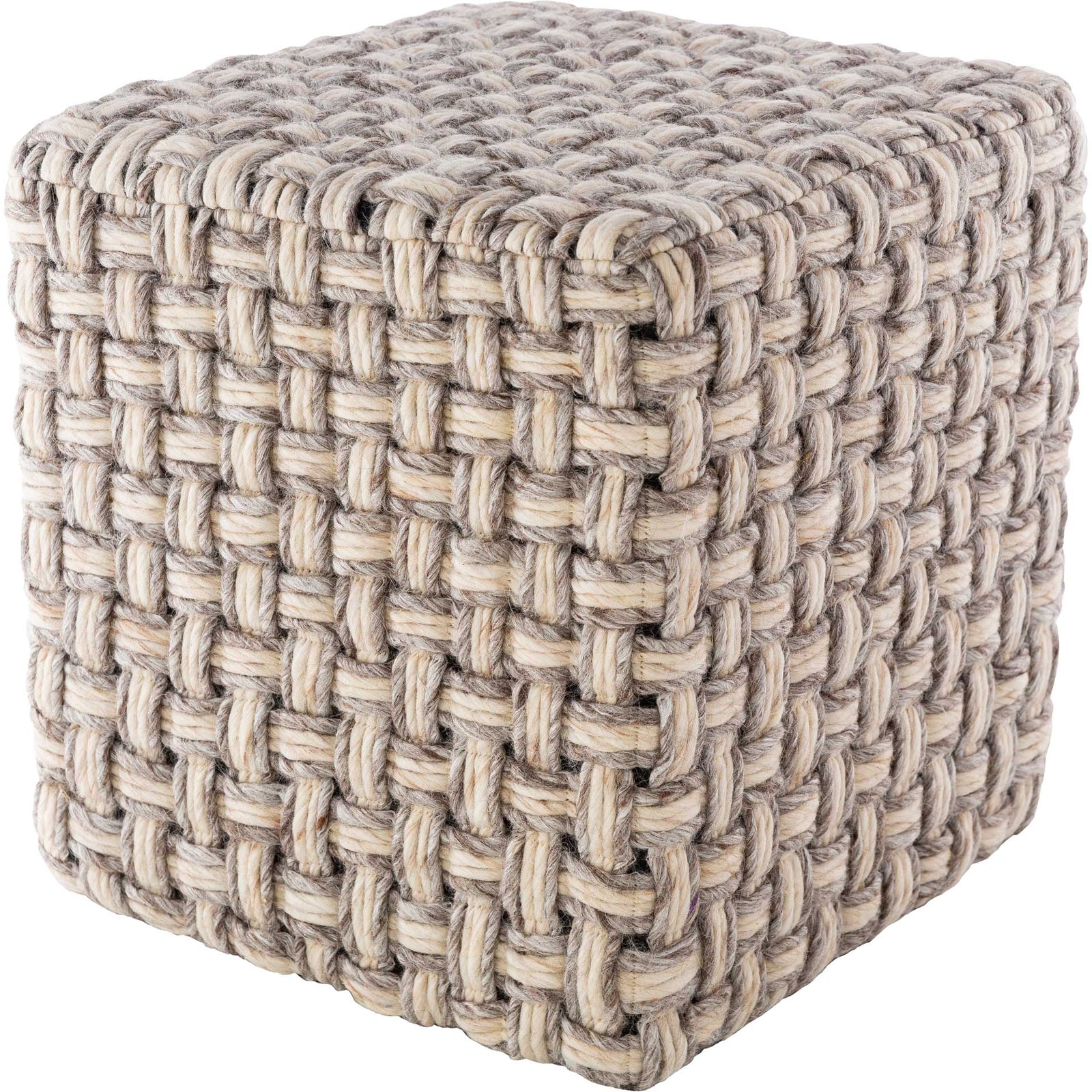 Colton Pouf Camel/Cream