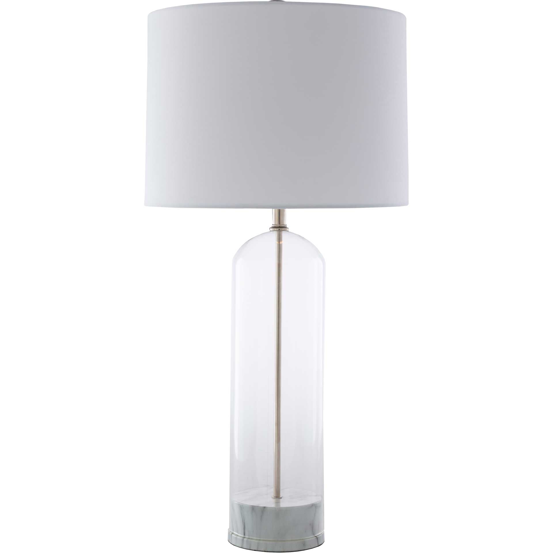 Carlos Table Lamp White/Light Gray