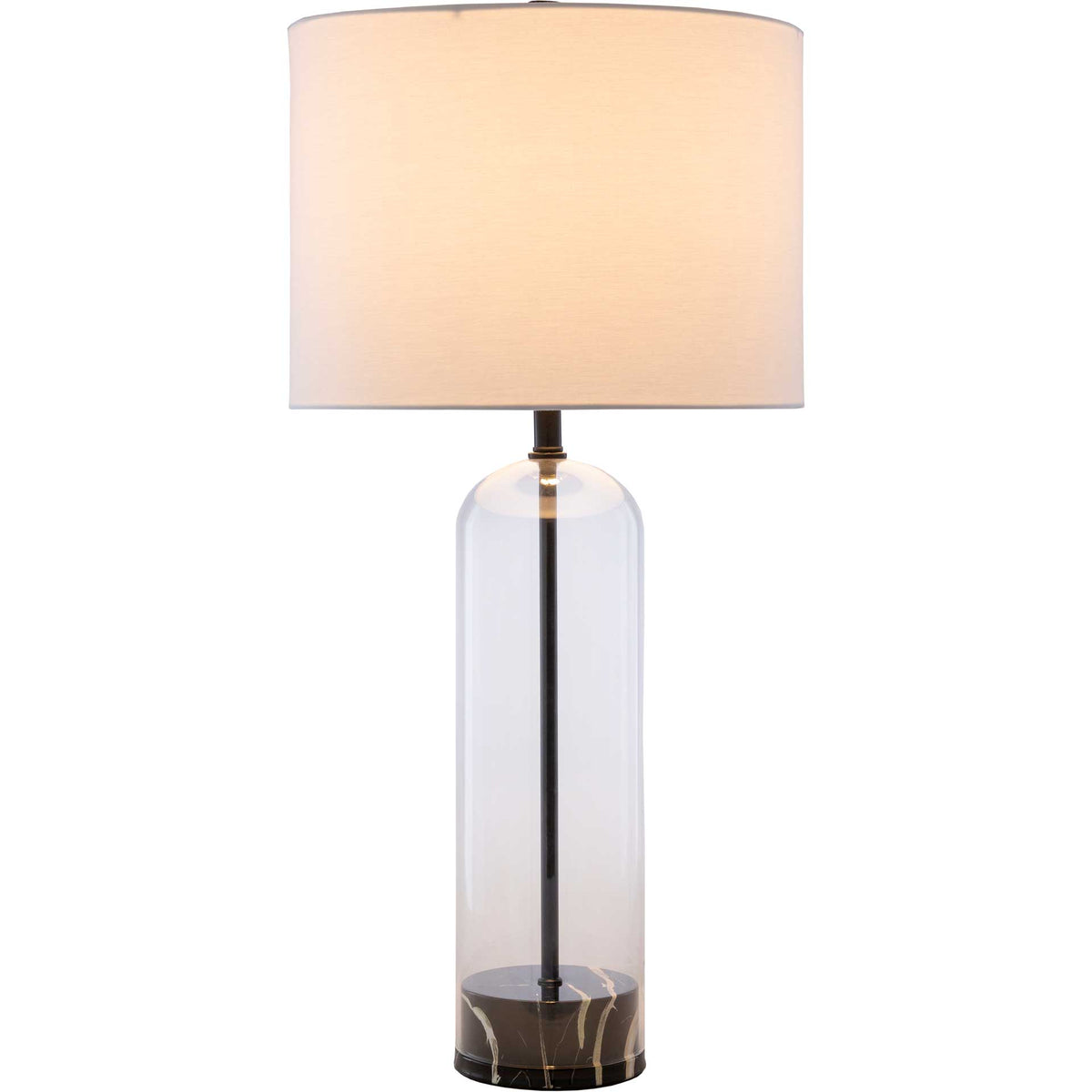 Carlos Table Lamp White/Black