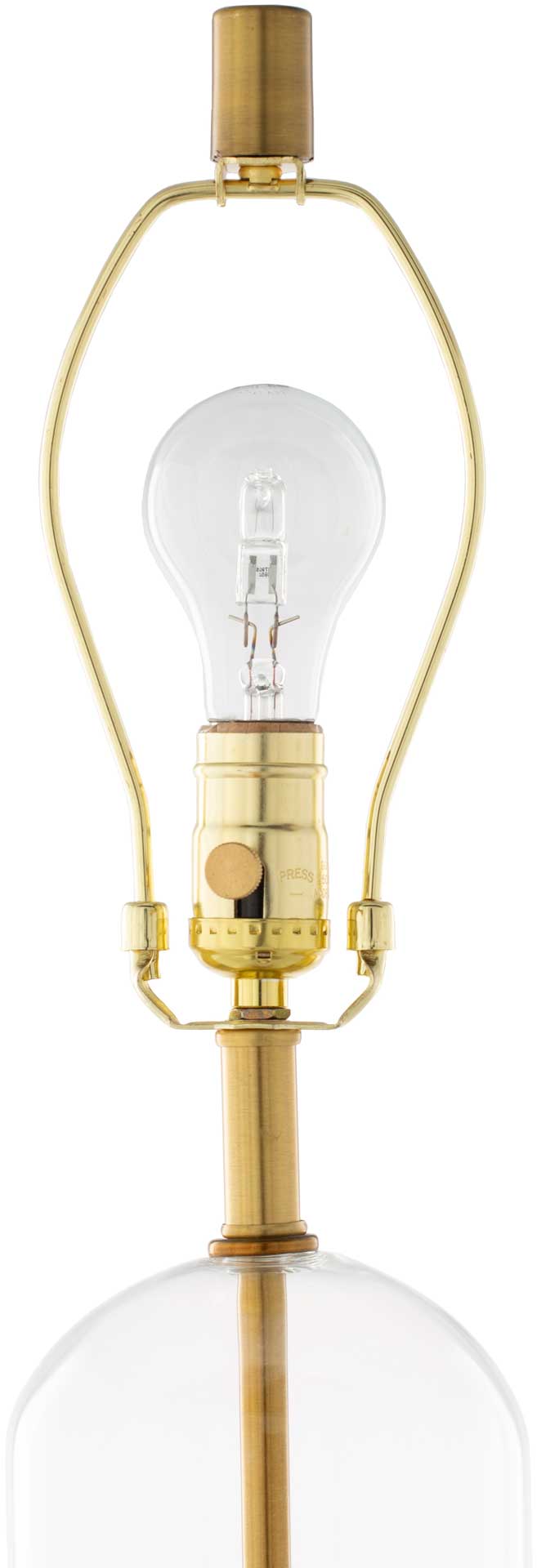 Carlos Table Lamp White/Gold