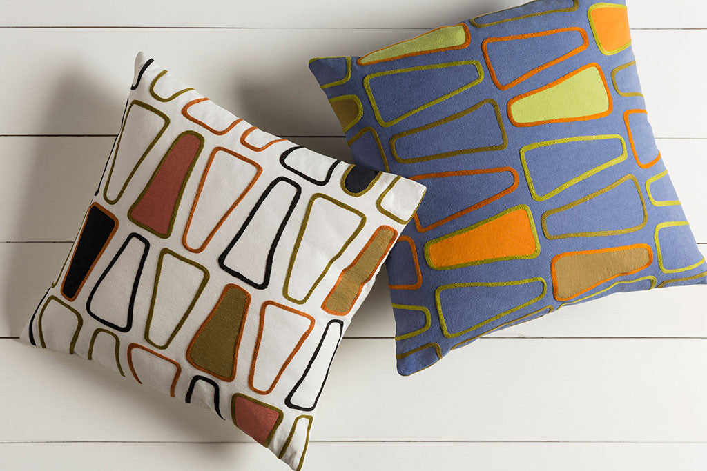 Charade Olive/Rust Pillow