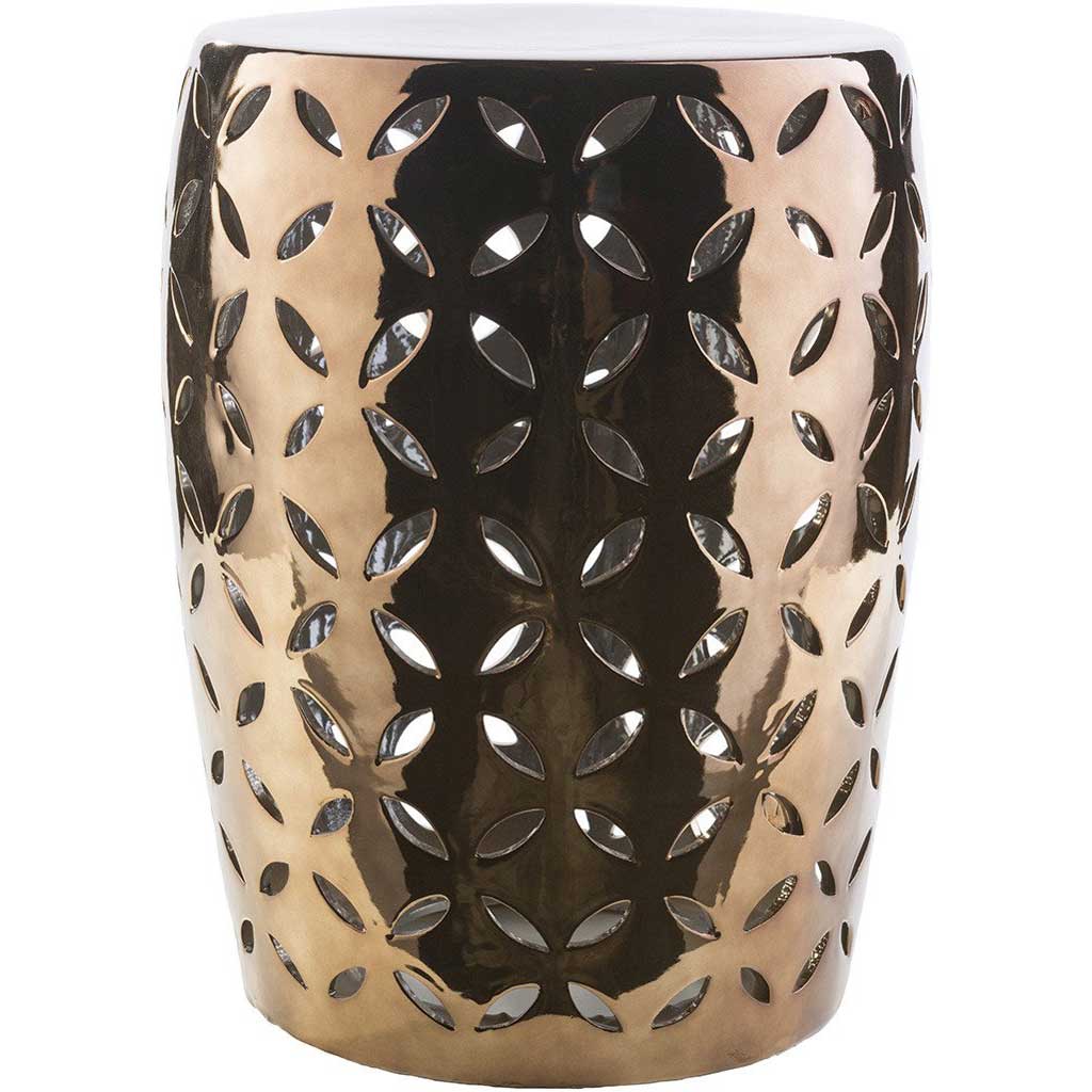 Chantilly Ceramic Stool Tan Medium