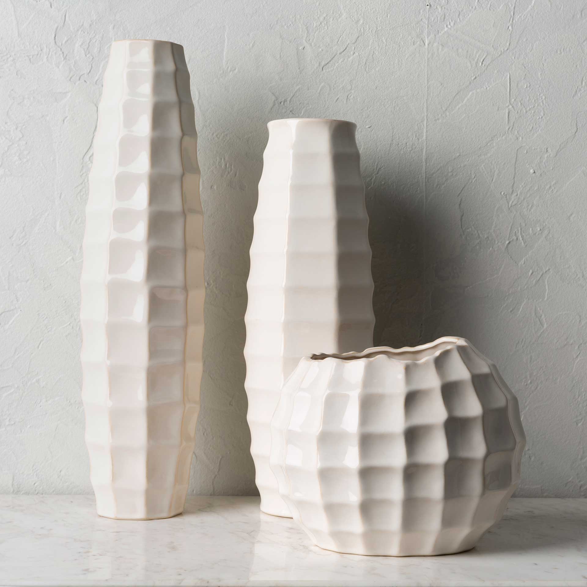 Cillian Vase Cream