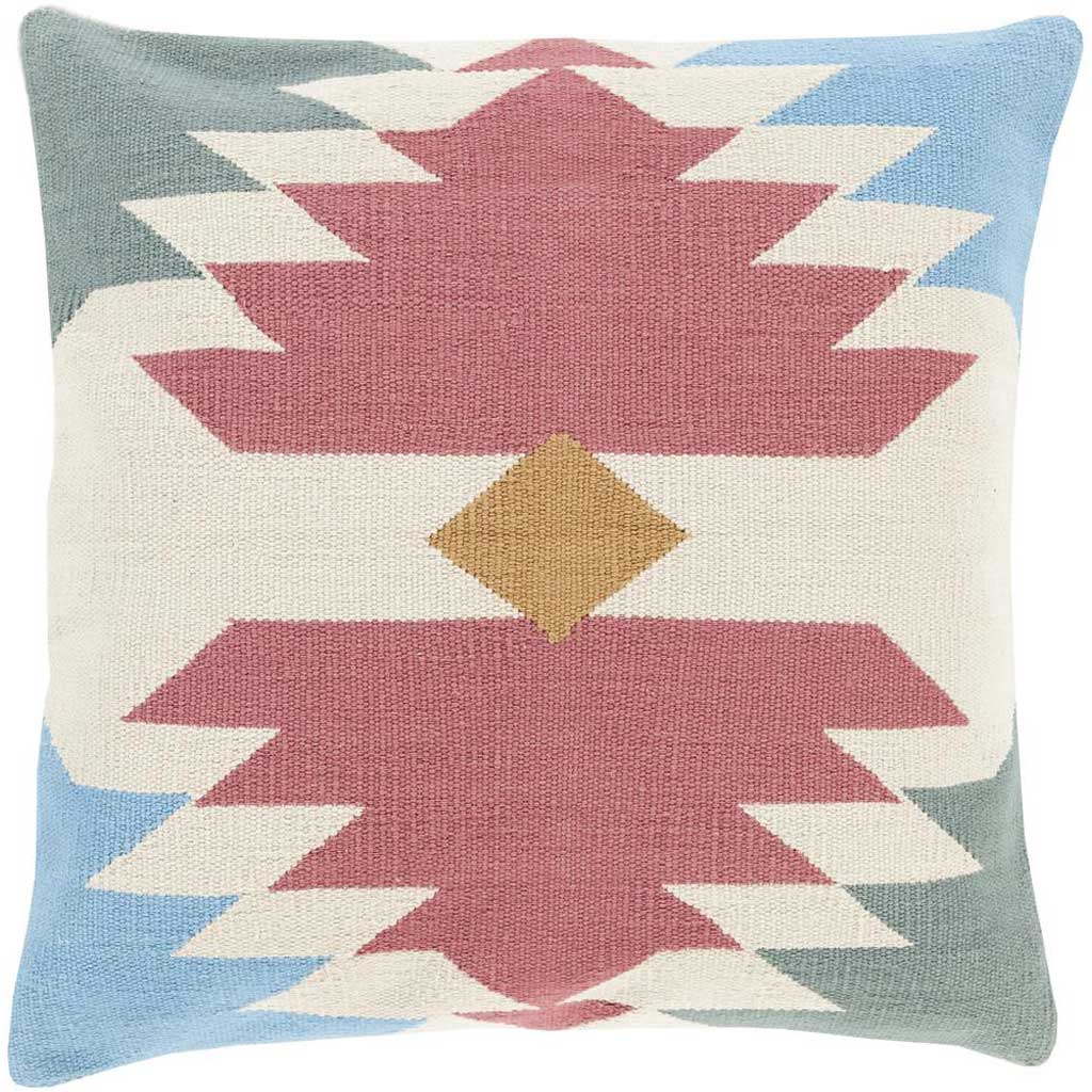 Taken with Tribal Burgundy/Beige Pillow