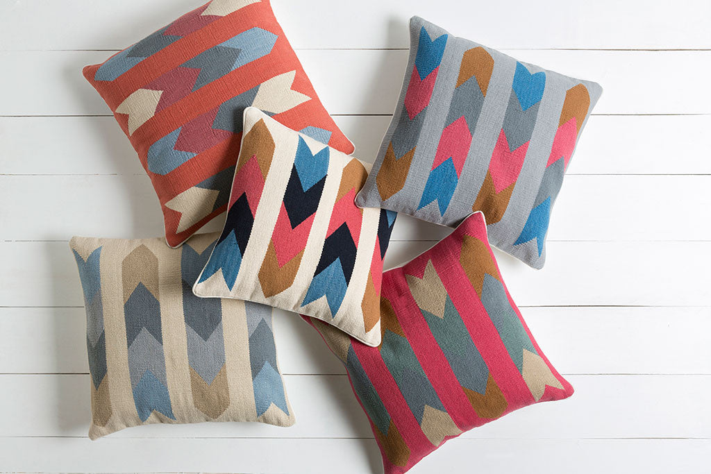 Taste of Tribal Rust/Burgundy Pillow