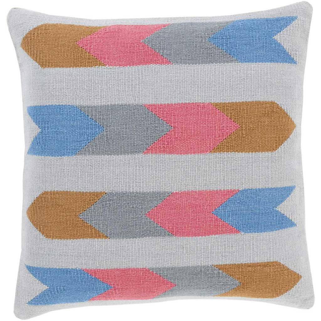 Taste of Tribal Light Gray/Beige Pillow