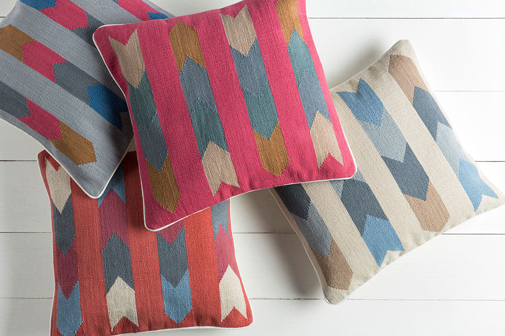 Taste of Tribal Beige/Charcoal Pillow