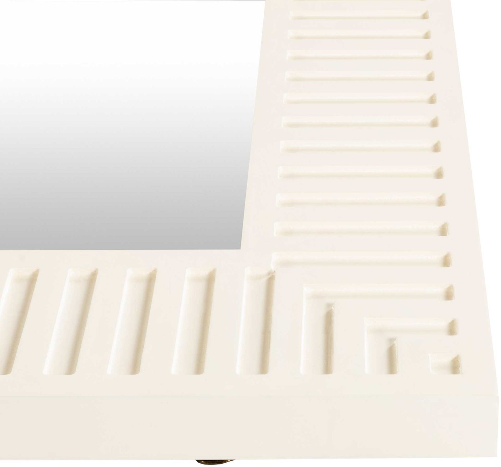 Cole Mirror Ivory/White