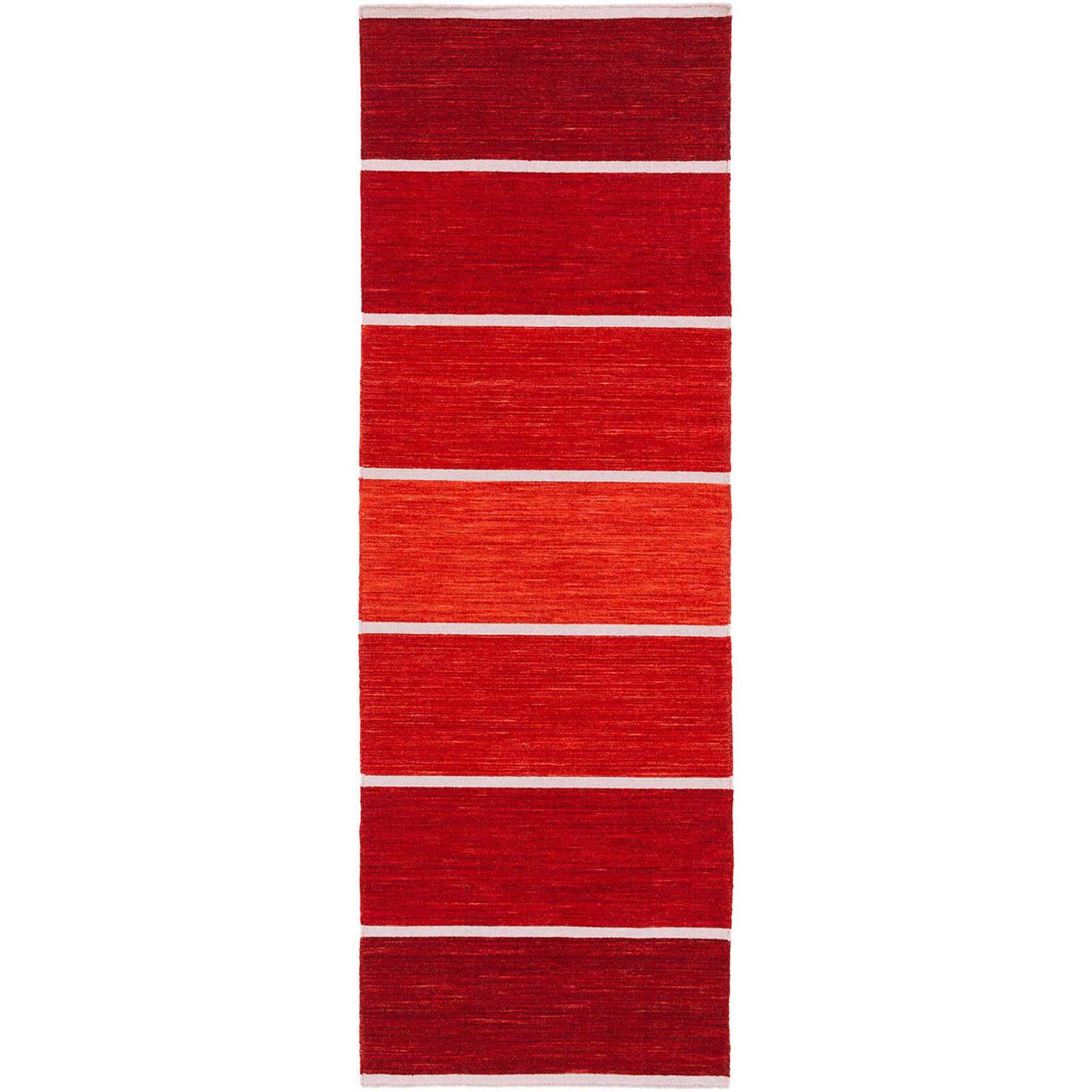 Calvin Burgundy/Coral Runner Rug